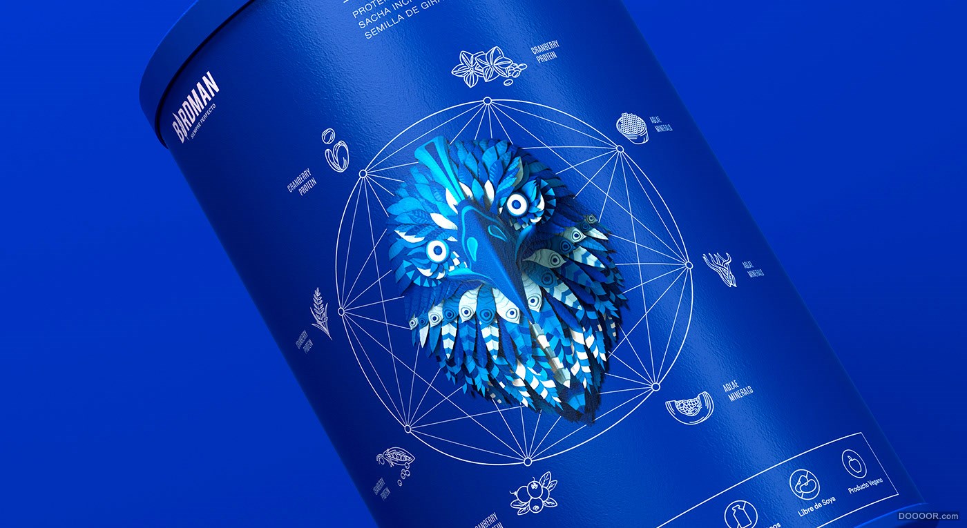 BIRDMAN“鸟人”鸟类头像插画植物蛋白包装罐设计-乌克兰Tough Slate Design [31P] (4).jpg