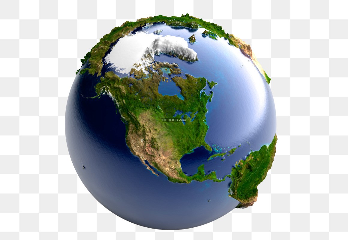 01285_地球覆盖在蓝色的海洋和绿色的陆地之中免抠PNG素材.jpg