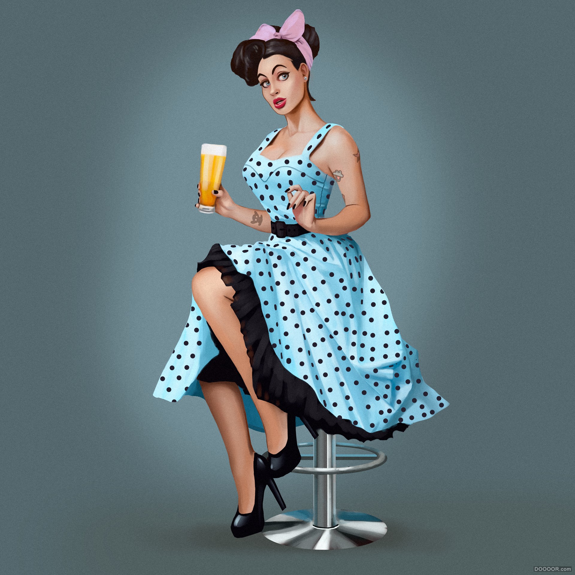 俄罗斯Andrey Chumak 2D游戏插画艺术家美女手绘作品 [13P] 3.jpg