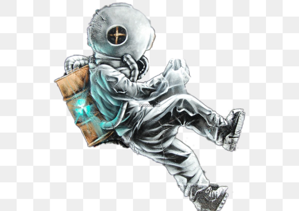 01783_一位宇航员在太空遨游透明PNG素材.jpg