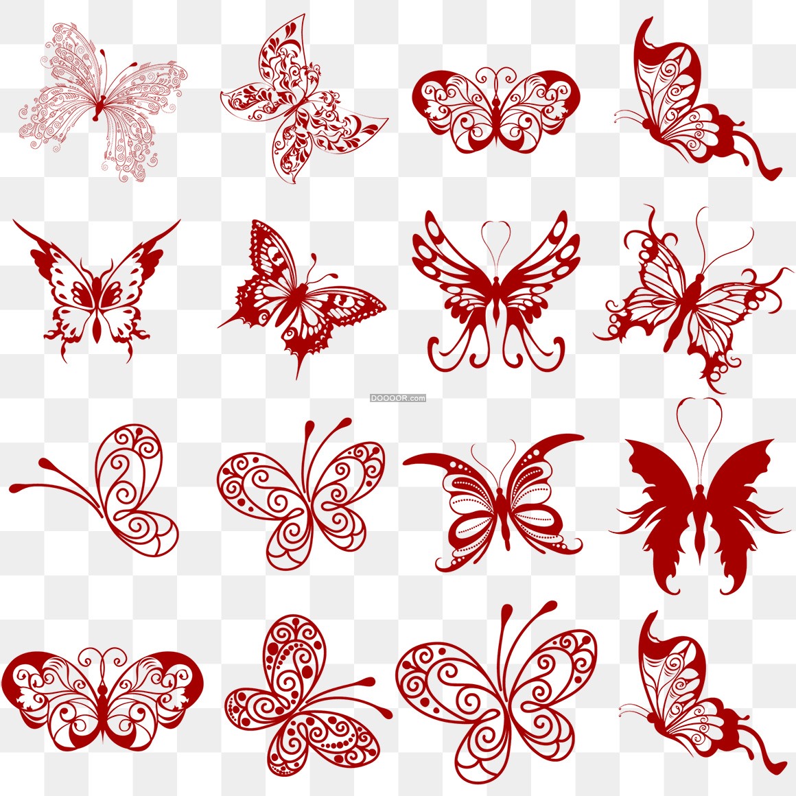 蝴蝶花纹图片素材-编号07939178-图行天下