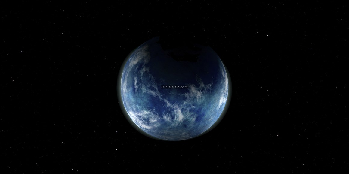 05660_漆黑的宇宙空间一颗蓝色的星球科学技术素材设计.jpg