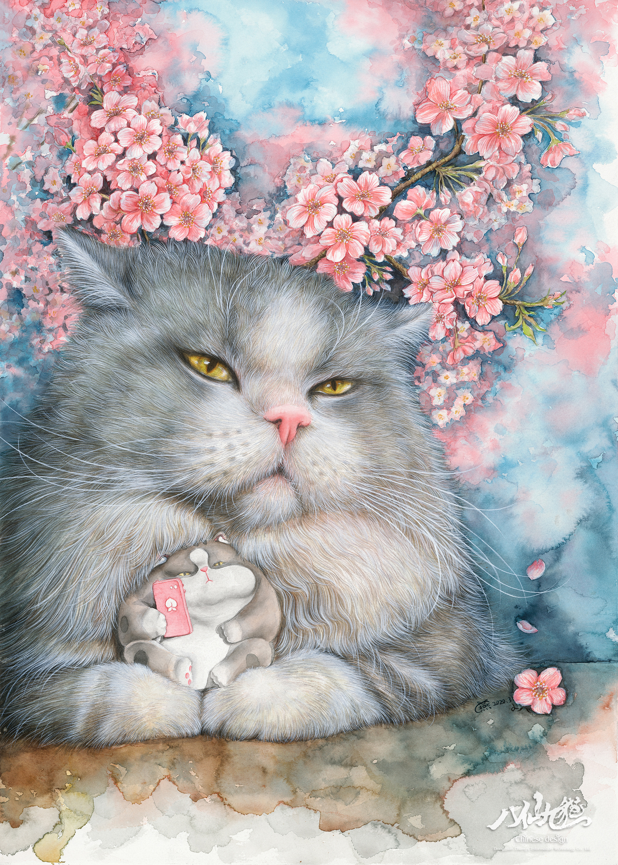 《八仙九猫》肥宅猫插画系列  (1).jpg