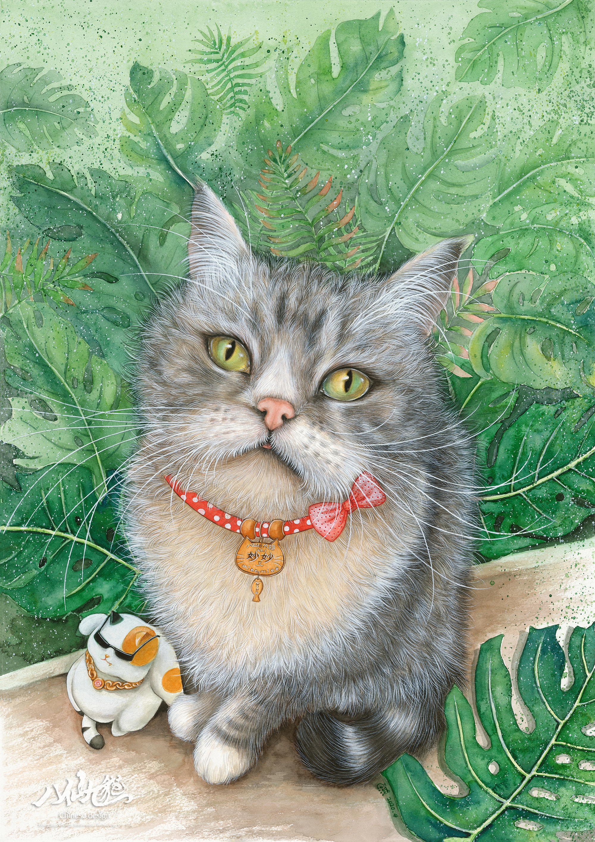 《八仙九猫》肥宅猫插画系列  (21).jpg