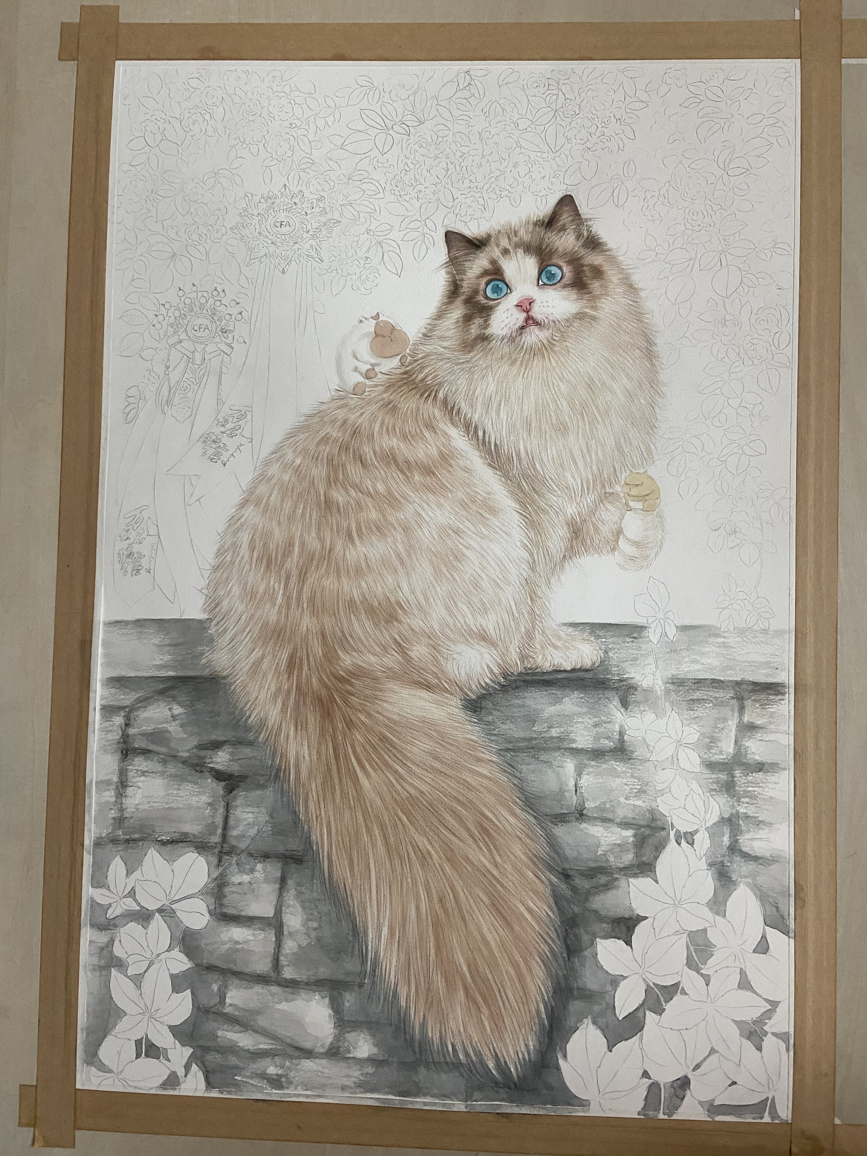《八仙九猫》水彩插画系列  (4).jpg