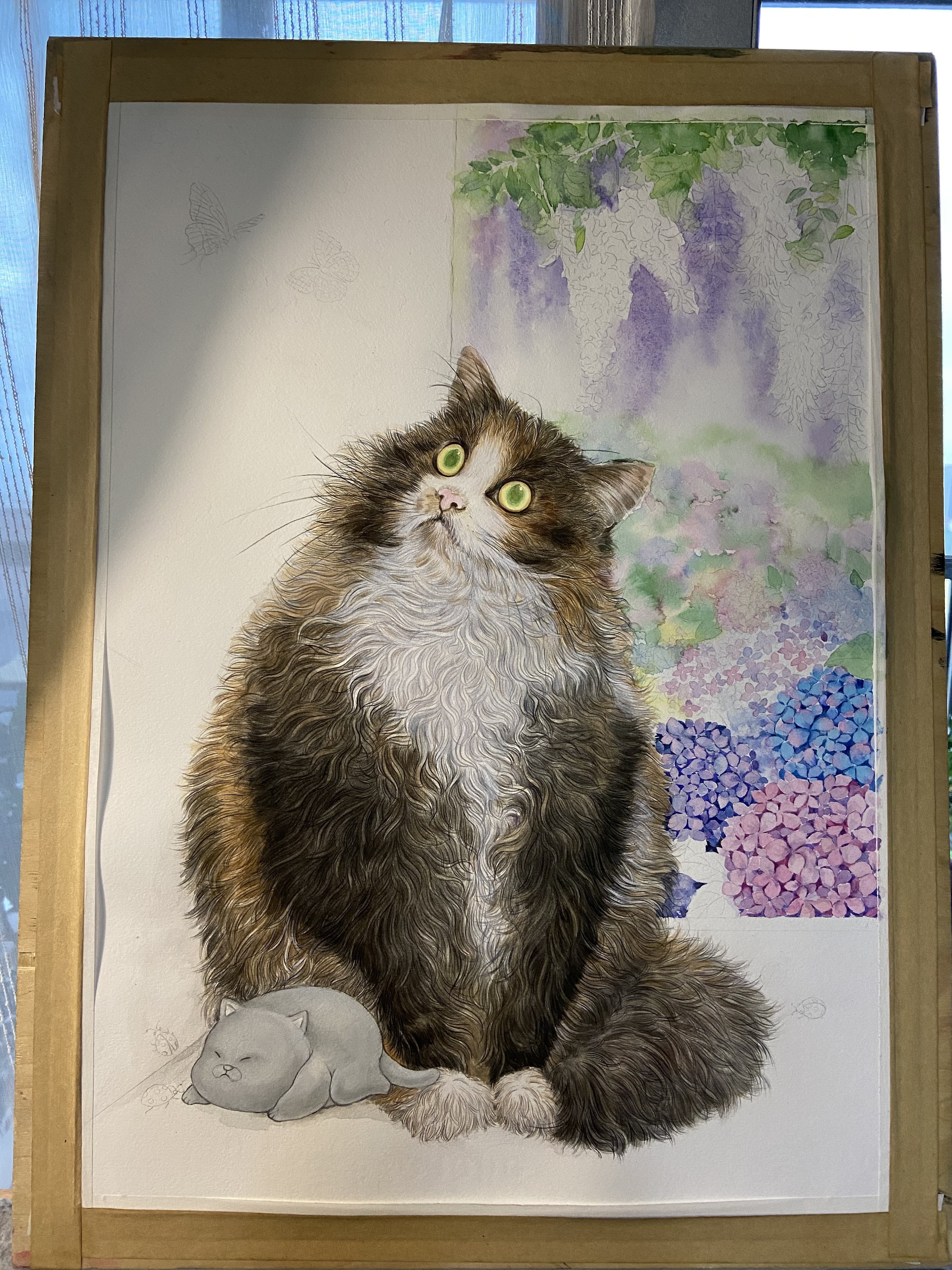 《八仙九猫》水彩插画系列  (9).jpg