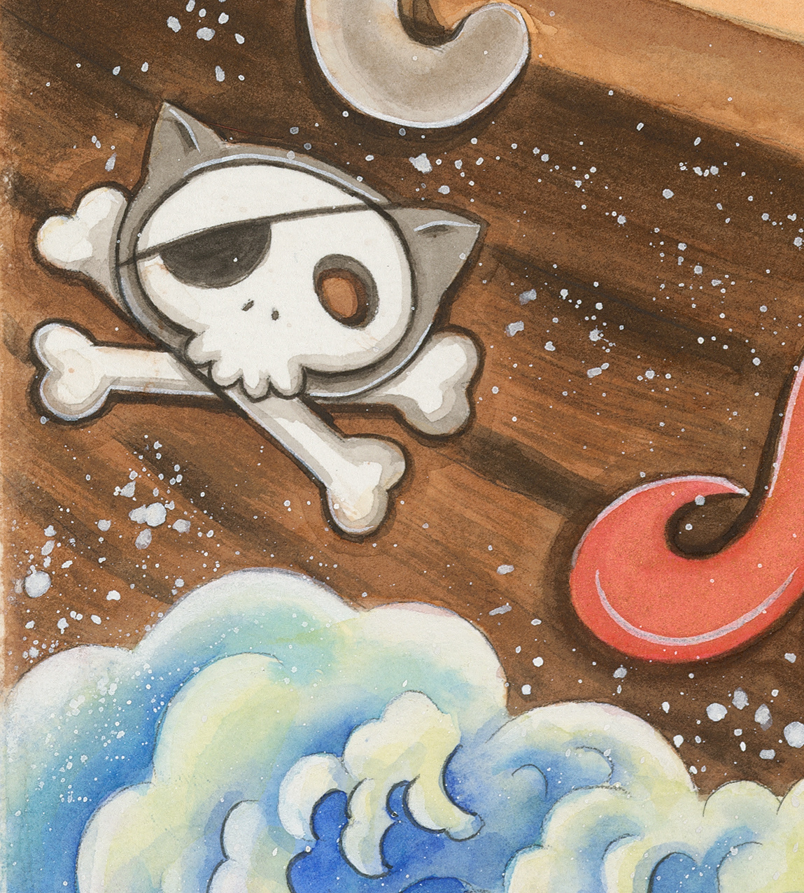 《八仙九猫》水彩插画系列  (12).jpg