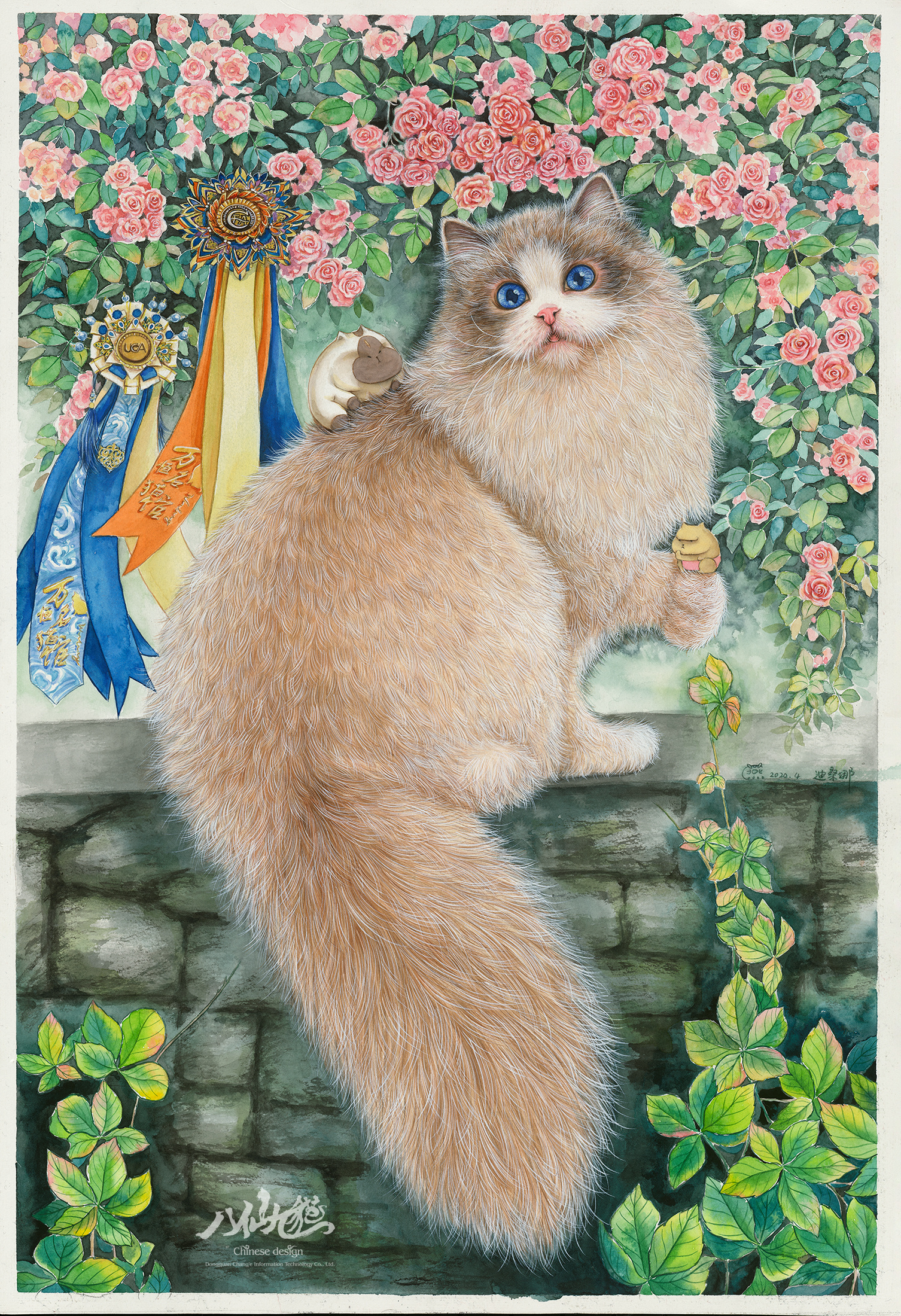 《八仙九猫》水彩插画系列  (27).jpg