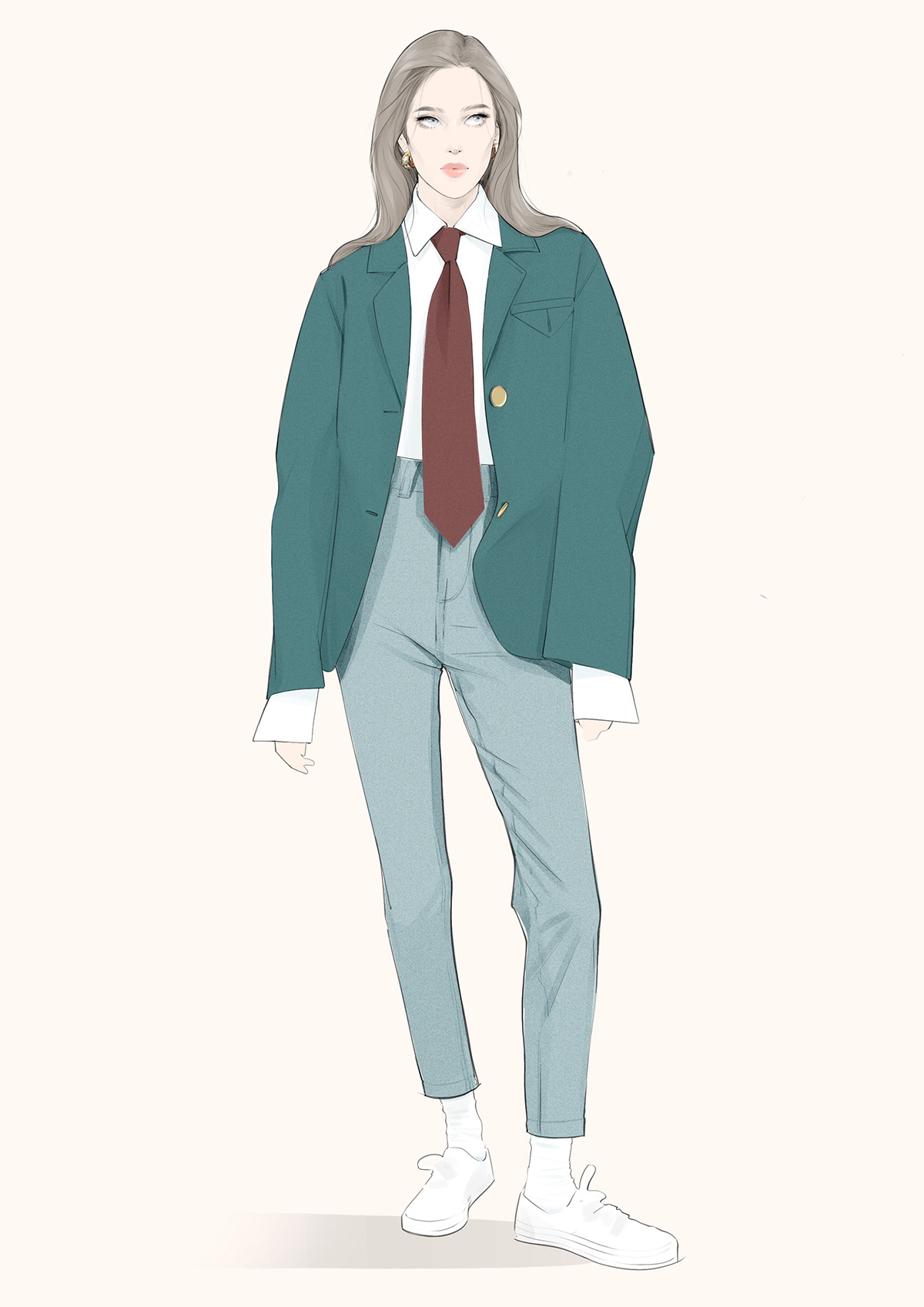 手绘插画美女角色  (10).jpg