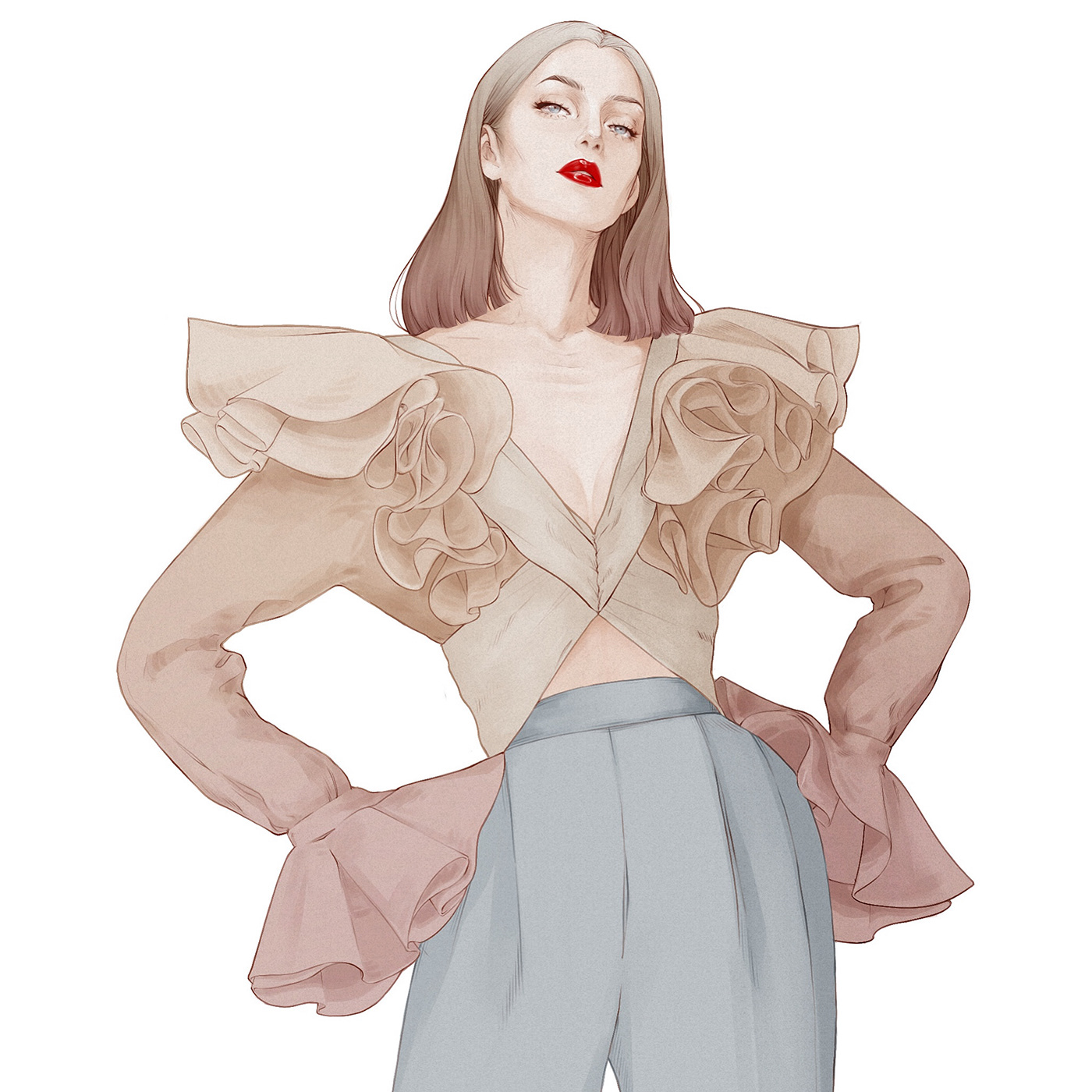手绘插画美女角色  (15).jpg