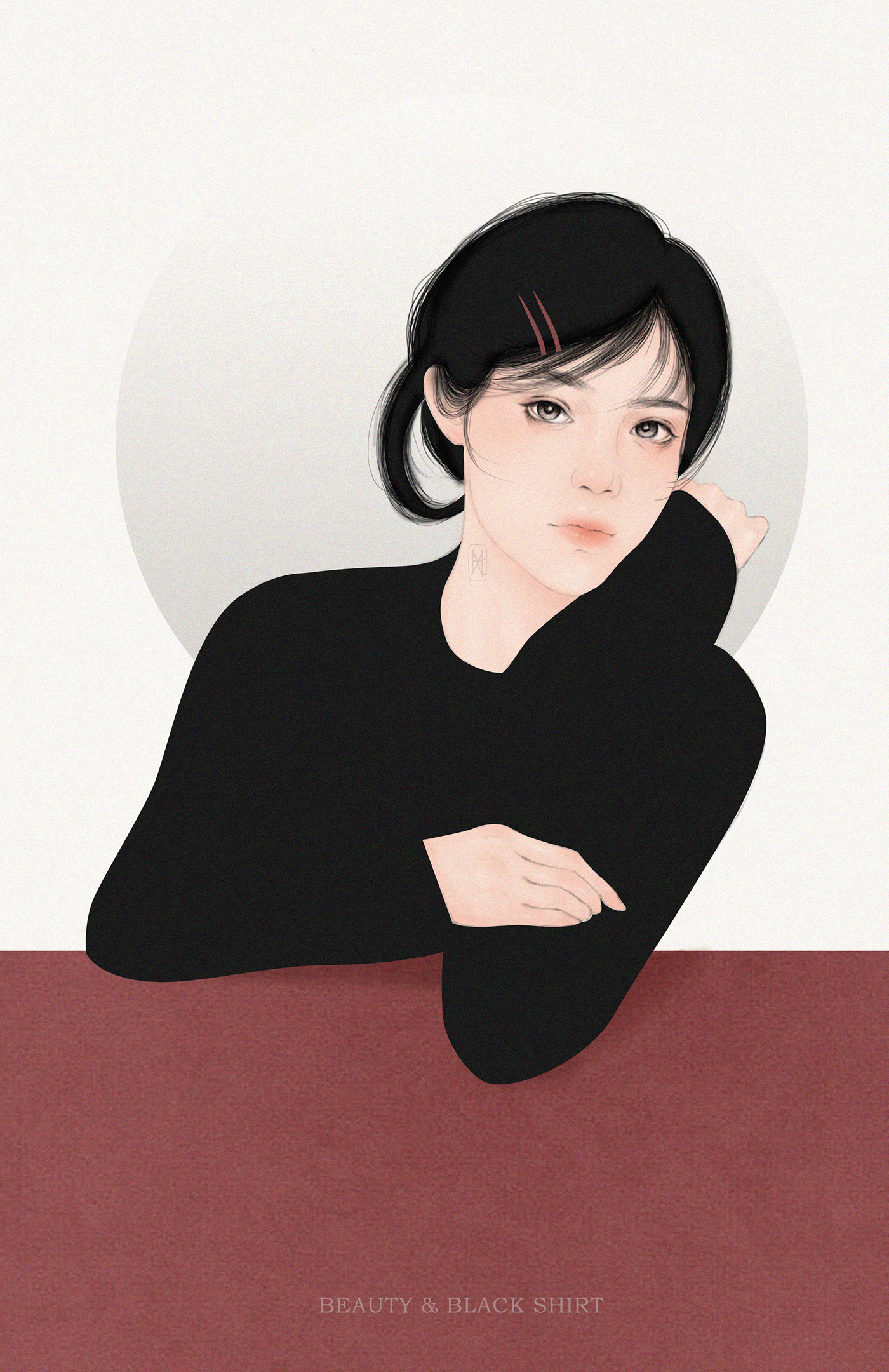美女素描插画欣赏 (4).jpg