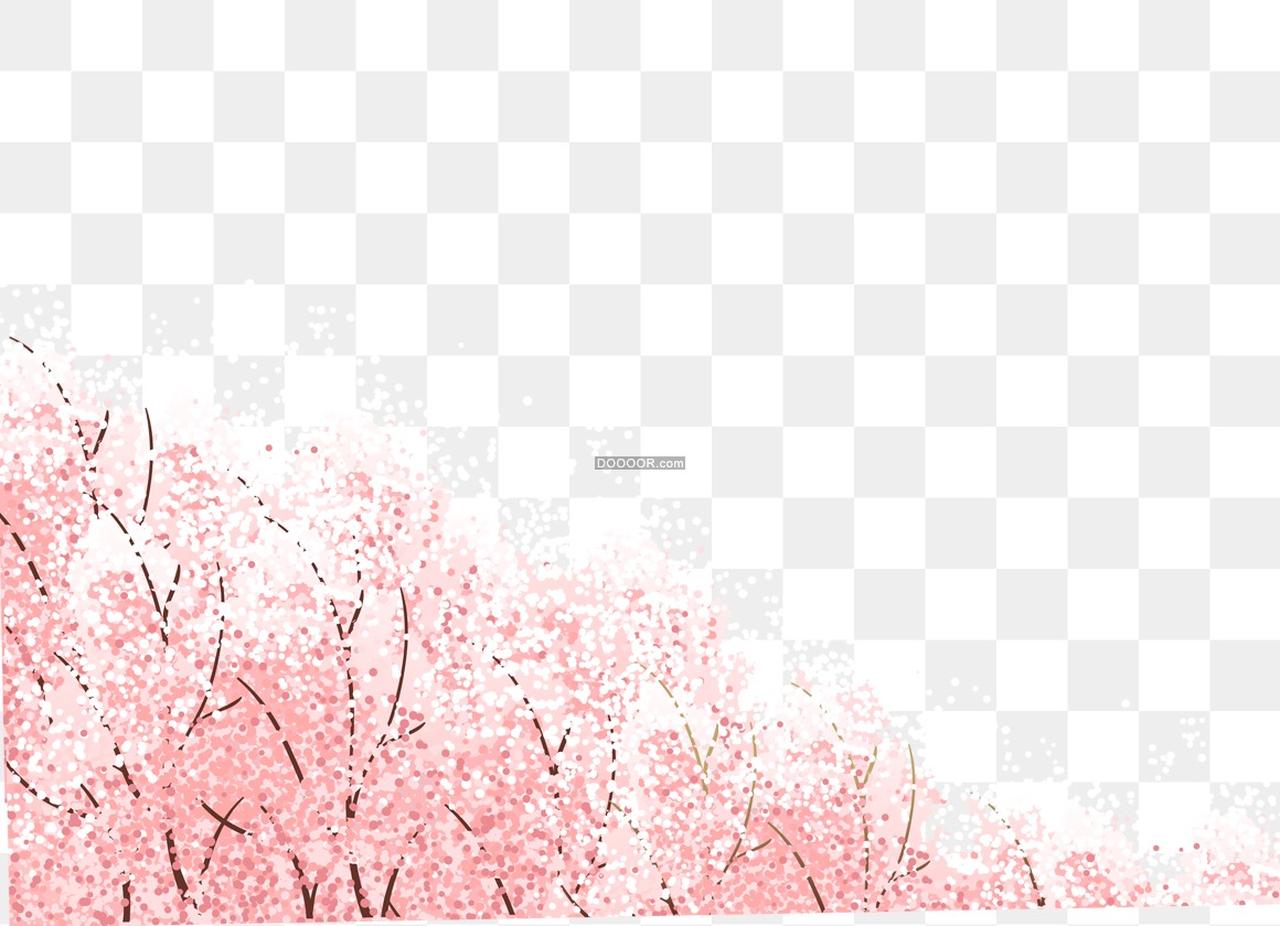 03337_日本樱花绽放浪漫的粉色卡通风格免抠PNG素材.jpg