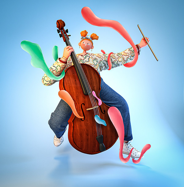 舞蹈设计插图音乐音乐家形状-15.jpg