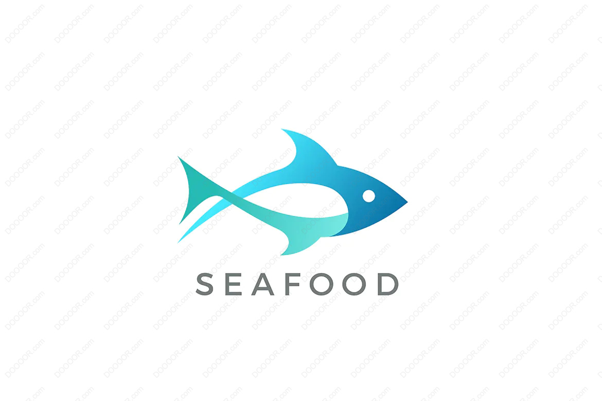 00377_简洁海鲜海洋生物食物饮品LOGO设计矢量AI&amp;EPS素材.jpg
