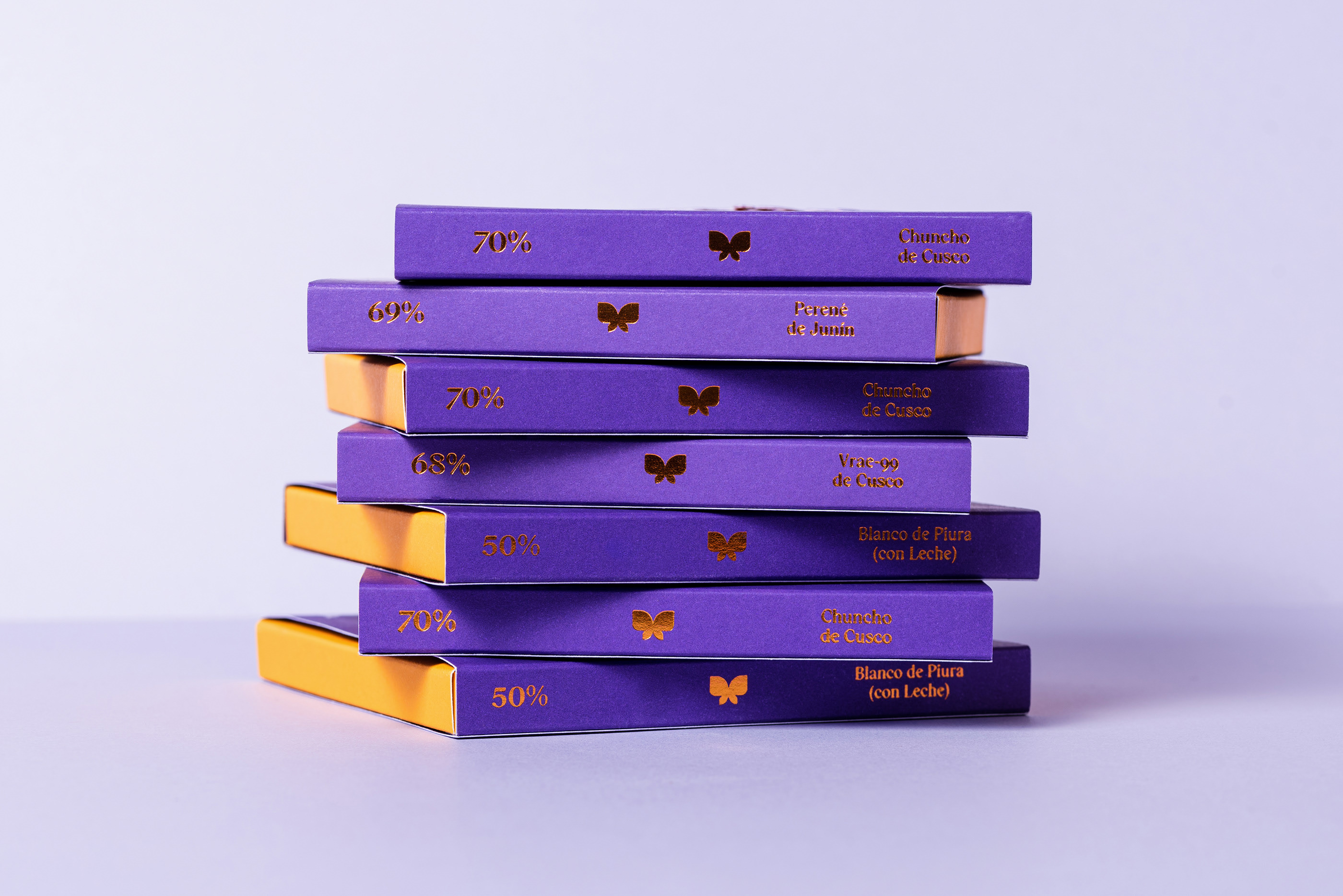 蝴蝶可可巧克力紫色外包装设计[19P]