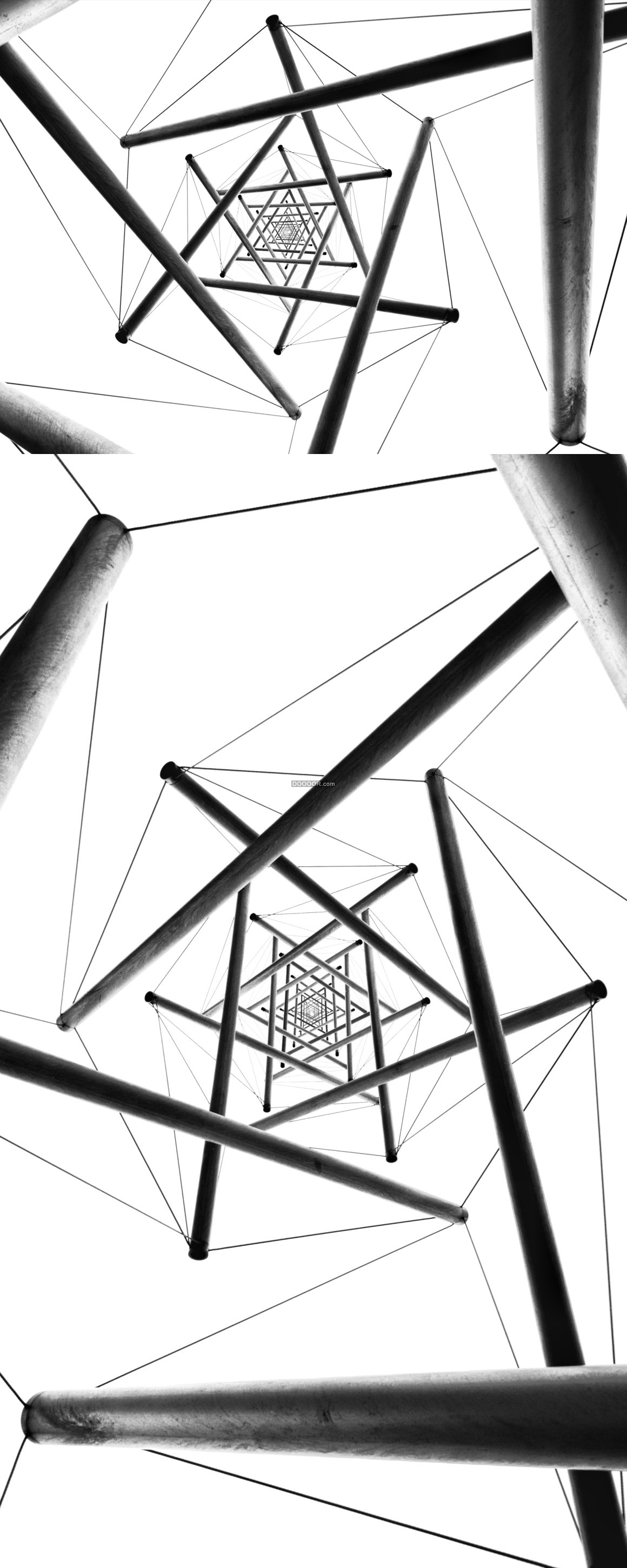 07841_立体风格建筑循环五角星空间错觉金属支架.jpg