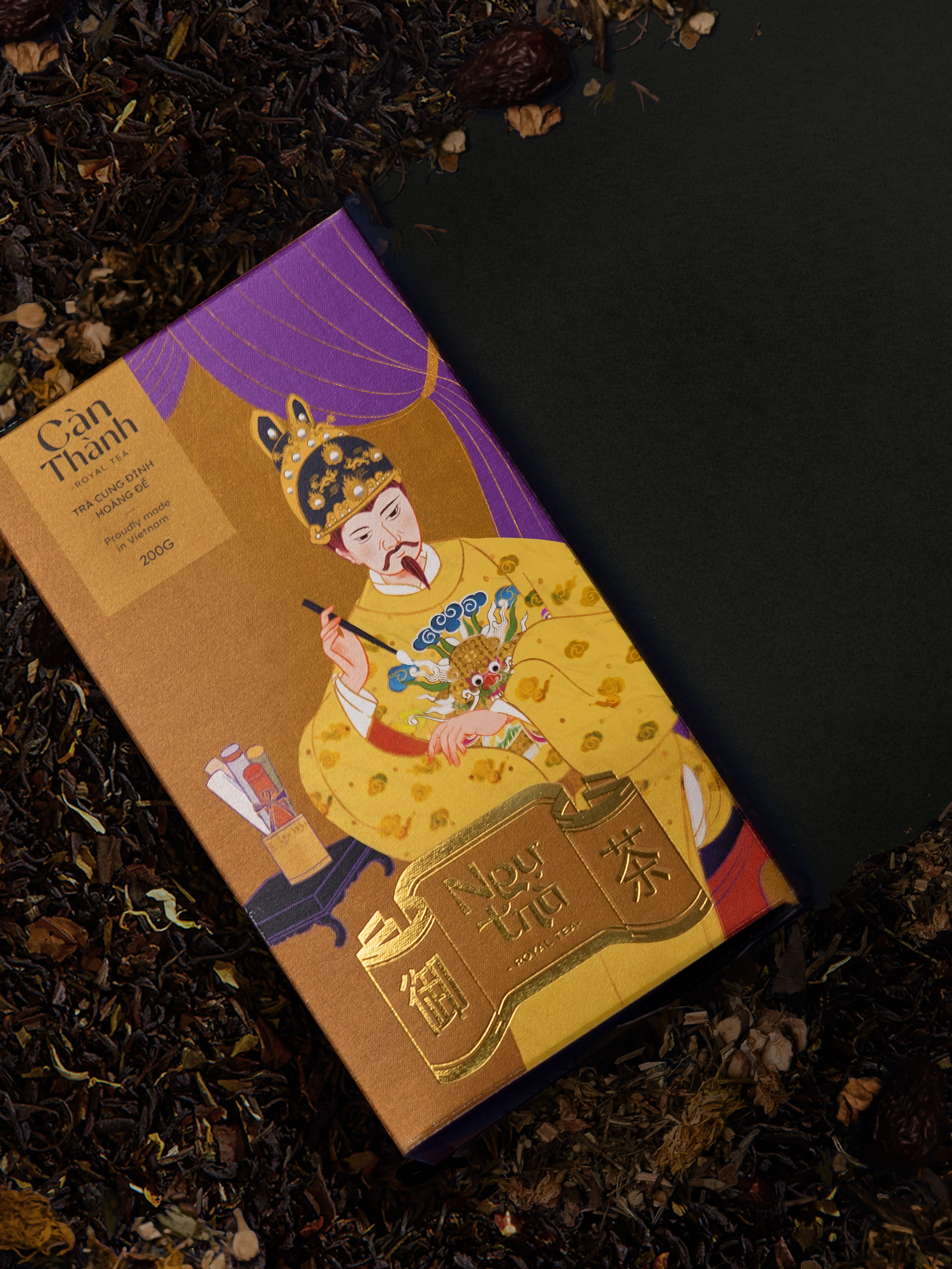 NGUTRAROYALTEA品牌色彩插图主要项目包装茶叶传统越南-07.jpg