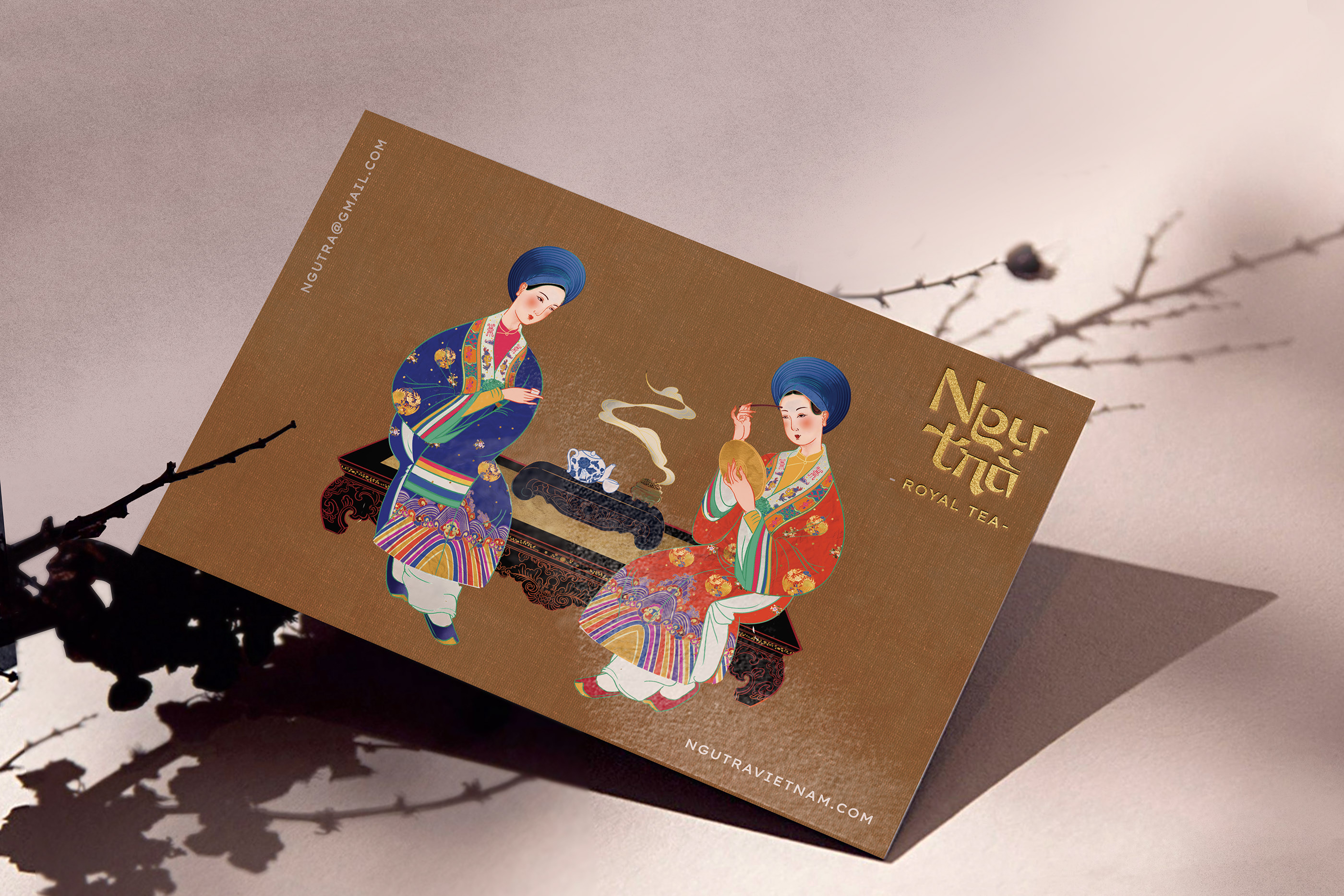 品牌色彩插图主要项目包装茶叶传统越南NGỰtr‘s皇家茶-11.jpg