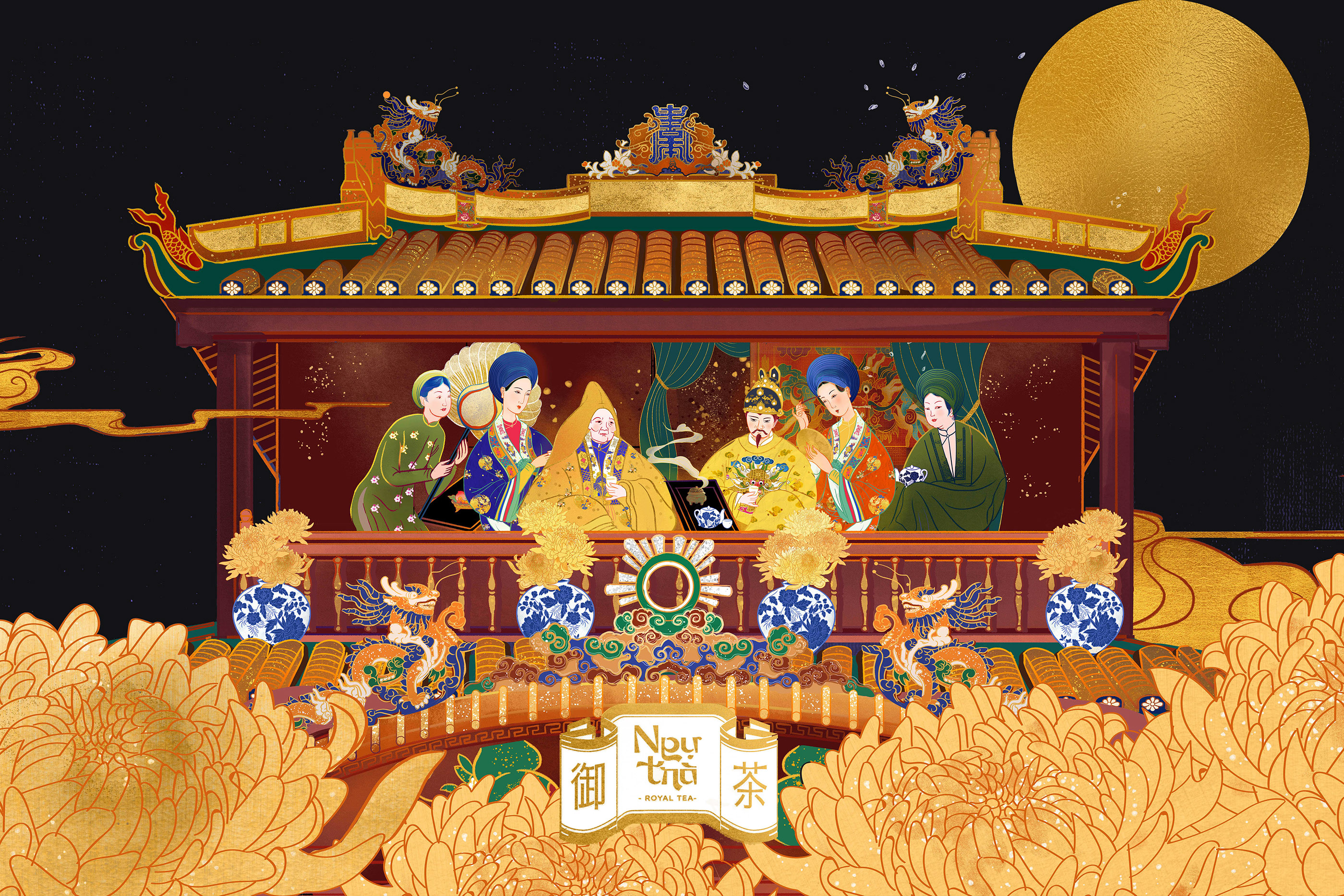 品牌色彩插图主要项目包装茶叶传统越南NGỰtr‘s皇家茶-12.jpg