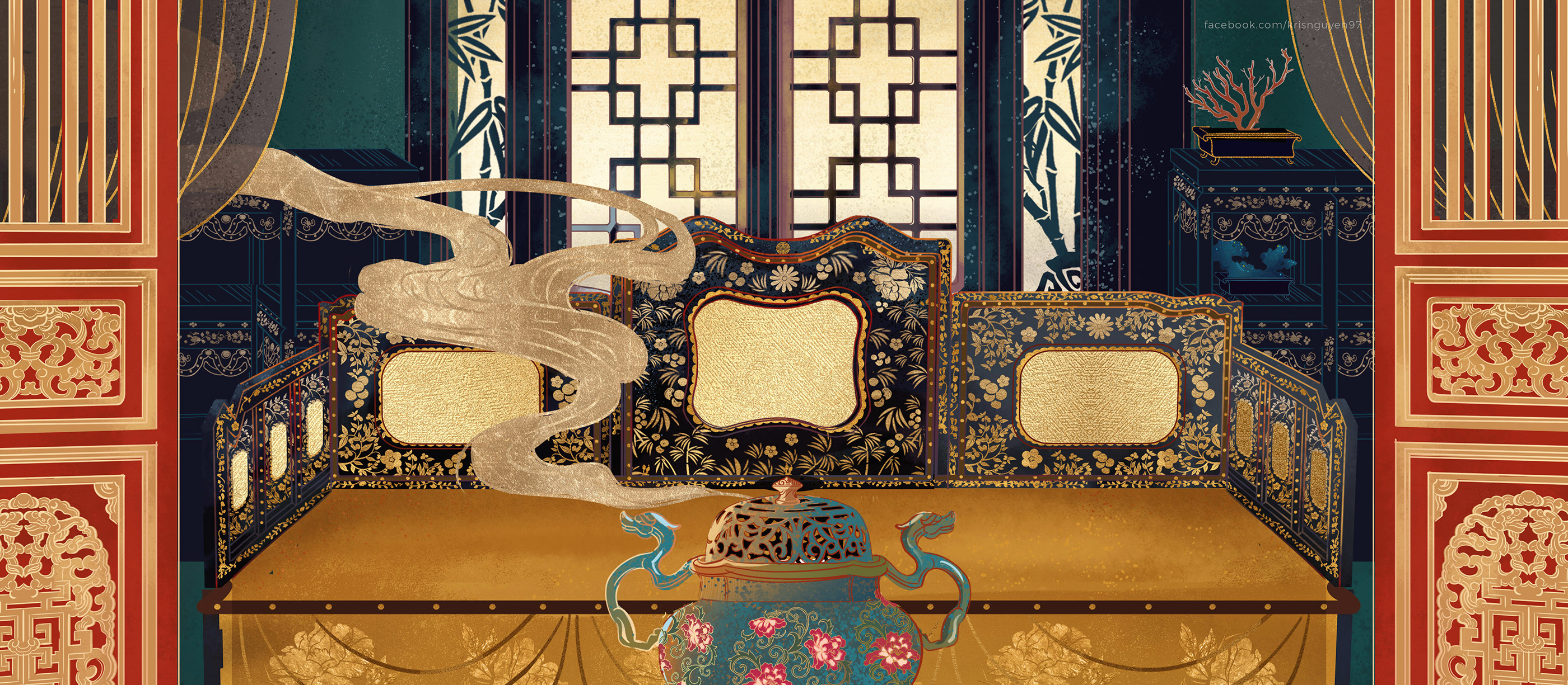 品牌色彩插图主要项目包装茶叶传统越南NGỰtr‘s皇家茶-16.jpg