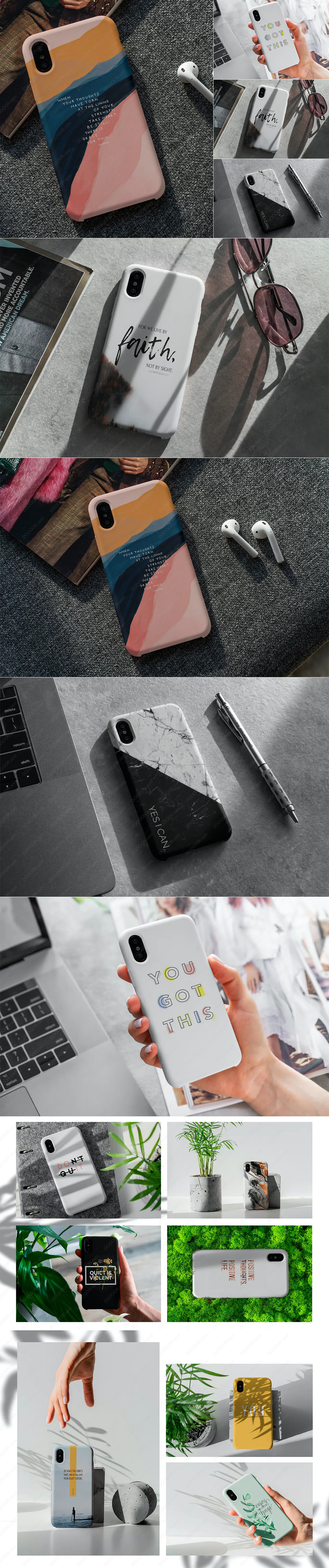 15组iPhone手机保护套样机PSD模板素材.jpg