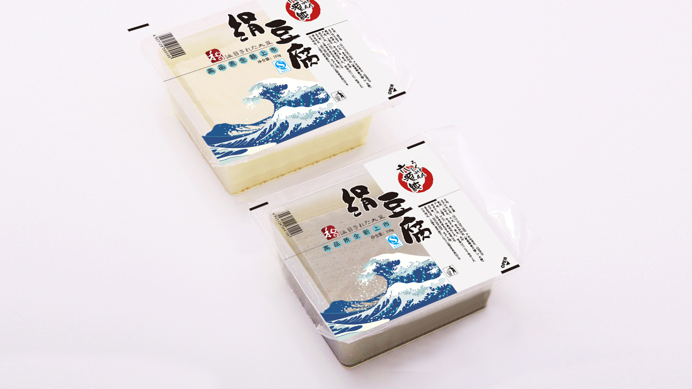 日本六源纯豆腐包装设计