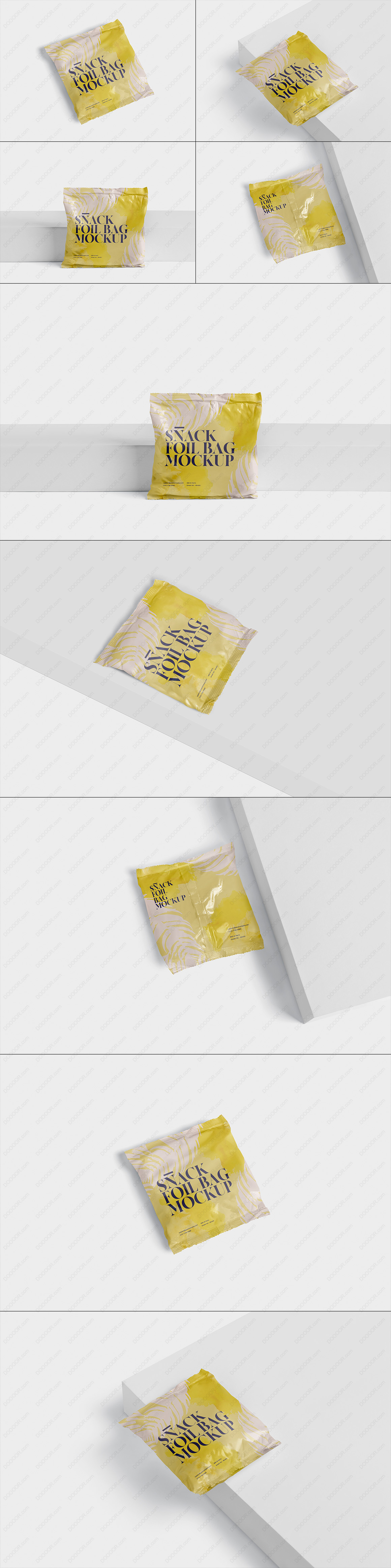 5视角零食包装袋正方形箔袋样机PSD模型.jpg