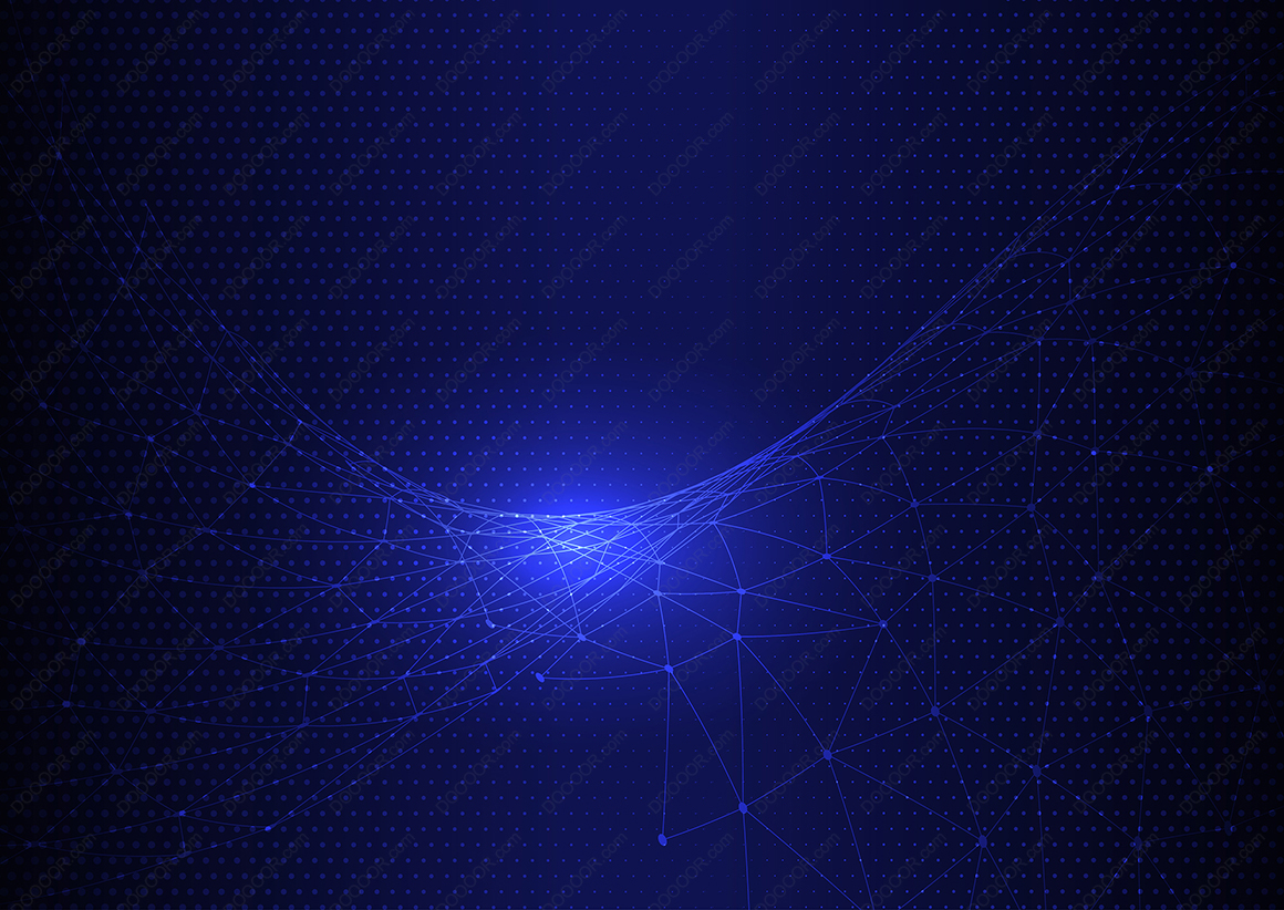 00042_半色调点的抽象网格设计蓝色光点平滑曲线数字网络连接矢量EPS素材.jpg.jpg