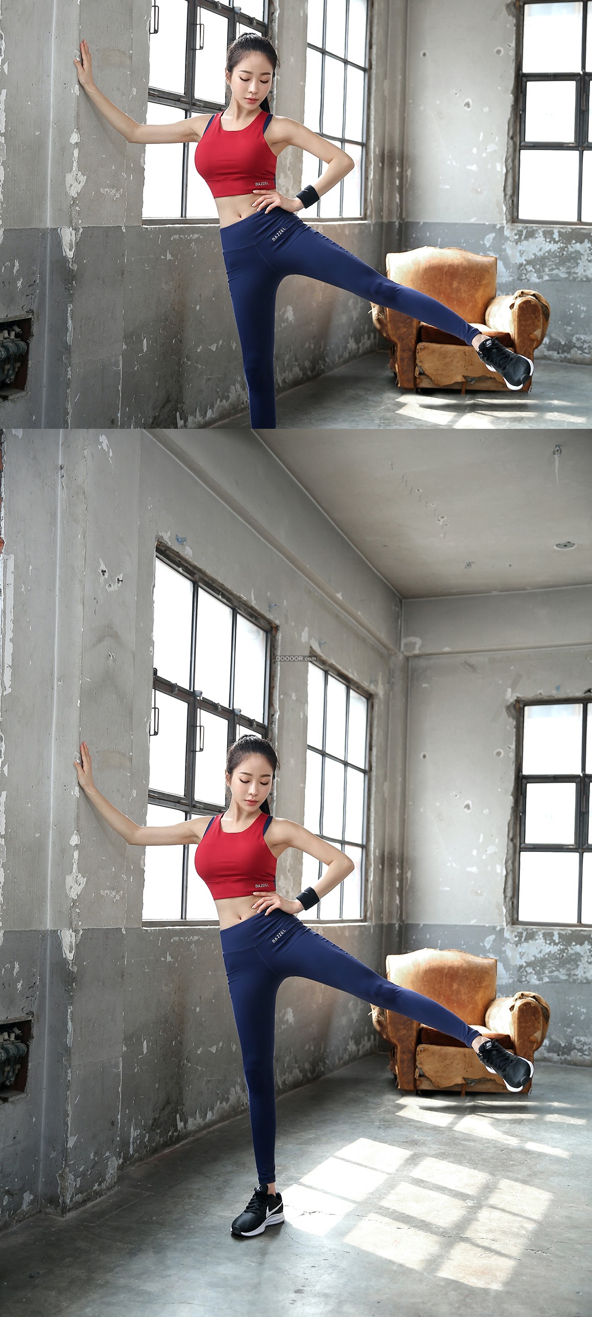08880_女士写真艺术作品完美的身材精致面容对比鲜明破旧房屋.jpg