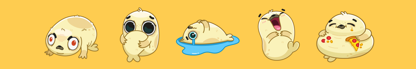 Polar Pup — Telegram Animated Sticker Pack on Behance-3.gif