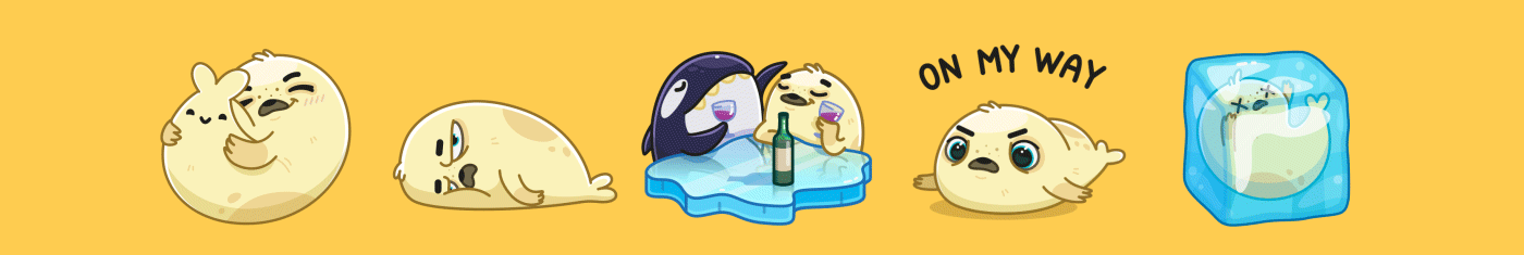 Polar Pup — Telegram Animated Sticker Pack on Behance-2.gif