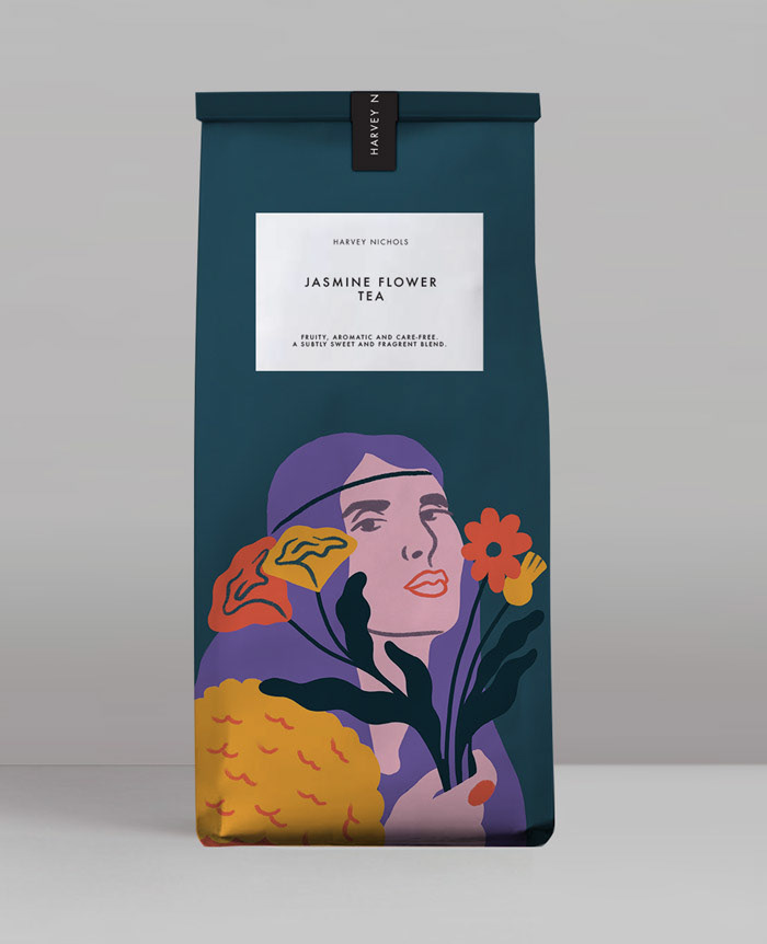 巧克力咖啡拼贴哈维尼科尔斯插图包装派对小吃图案高档茶-17.jpg