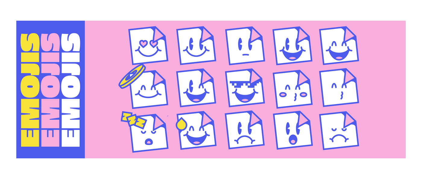 动画品牌卡通人物设计经典平面设计插图徽标复古-7.gif