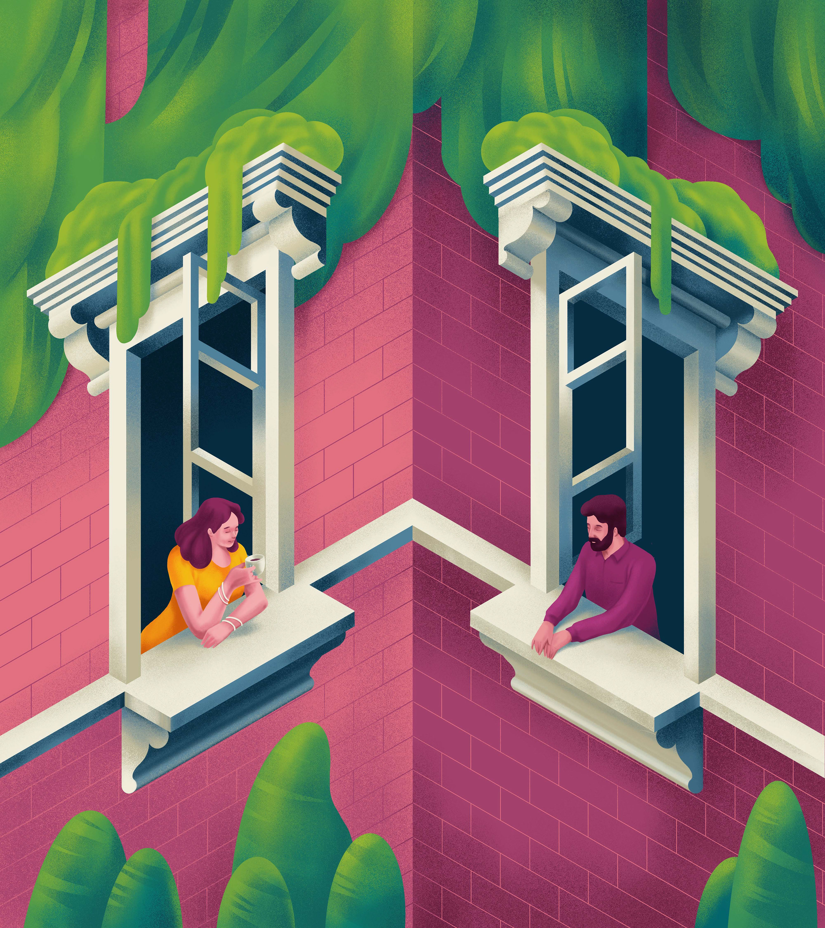 咖啡花插画禁闭养生植物萨吉德待在家里-13.jpg