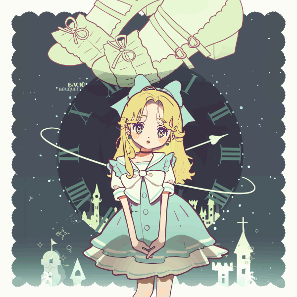 动画动画角色可爱时尚女孩插画Kawaii粉红色-17.gif