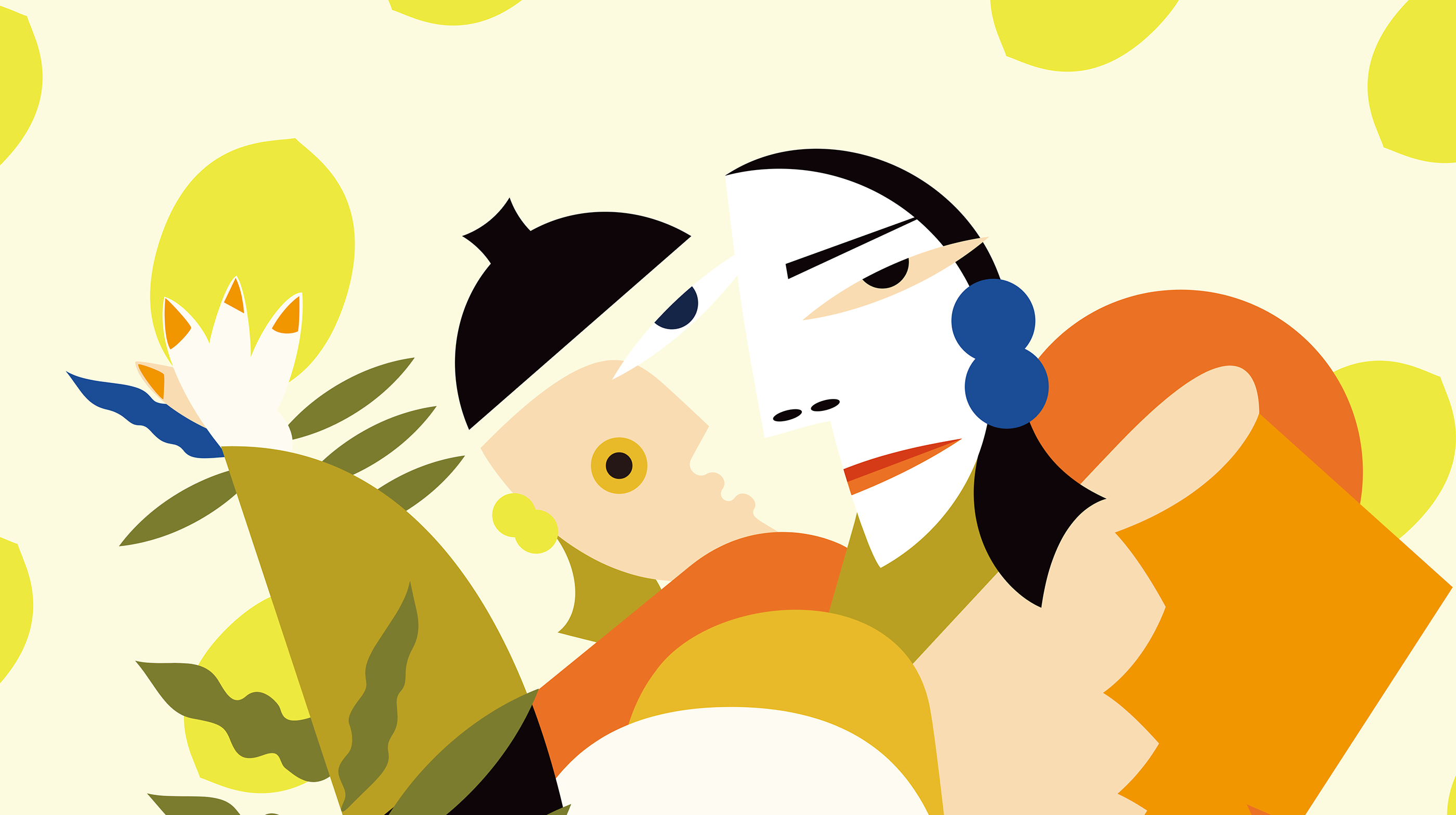 品牌设计时尚女孩插图标志包毕加索海报葡萄酒-24.png