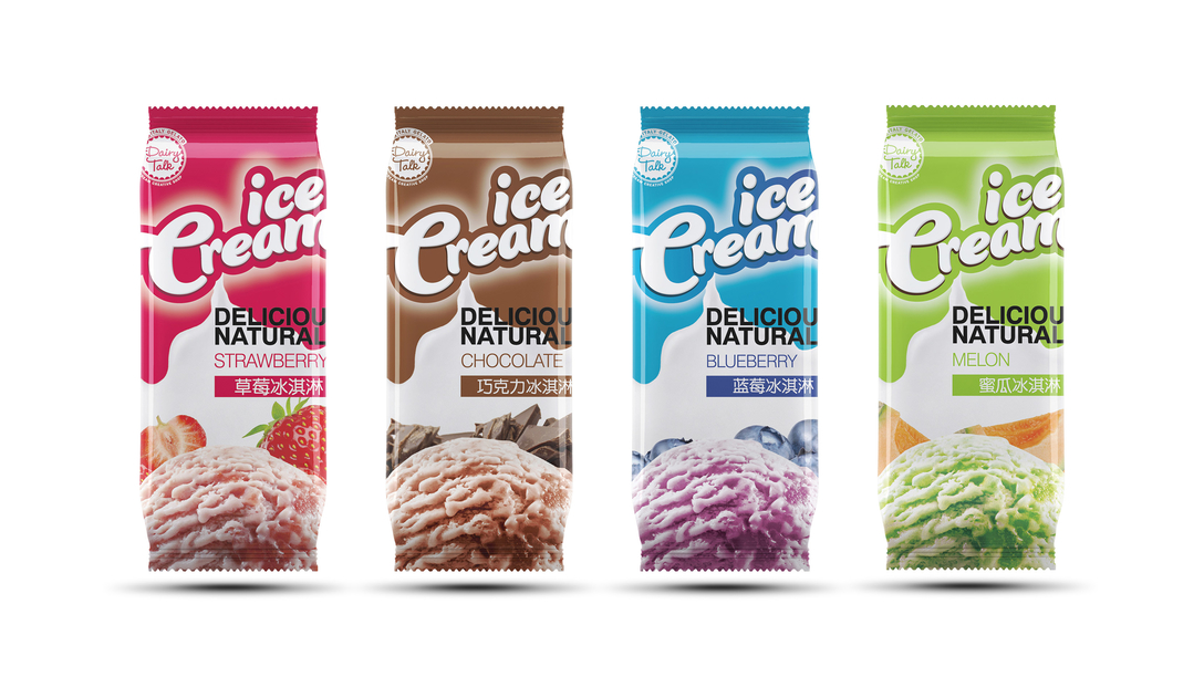 Dairytalk Ice Cream冰淇淋新品包装设计｜摩尼视觉原创