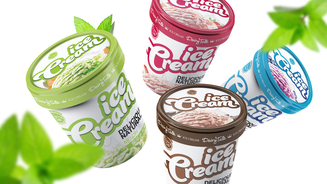 Dairytalk Ice Cream冰淇淋新品包装设计｜摩尼视觉原创