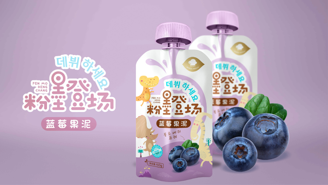  韩国Maria Holic婴儿果泥系列包装设计｜摩尼视觉原创