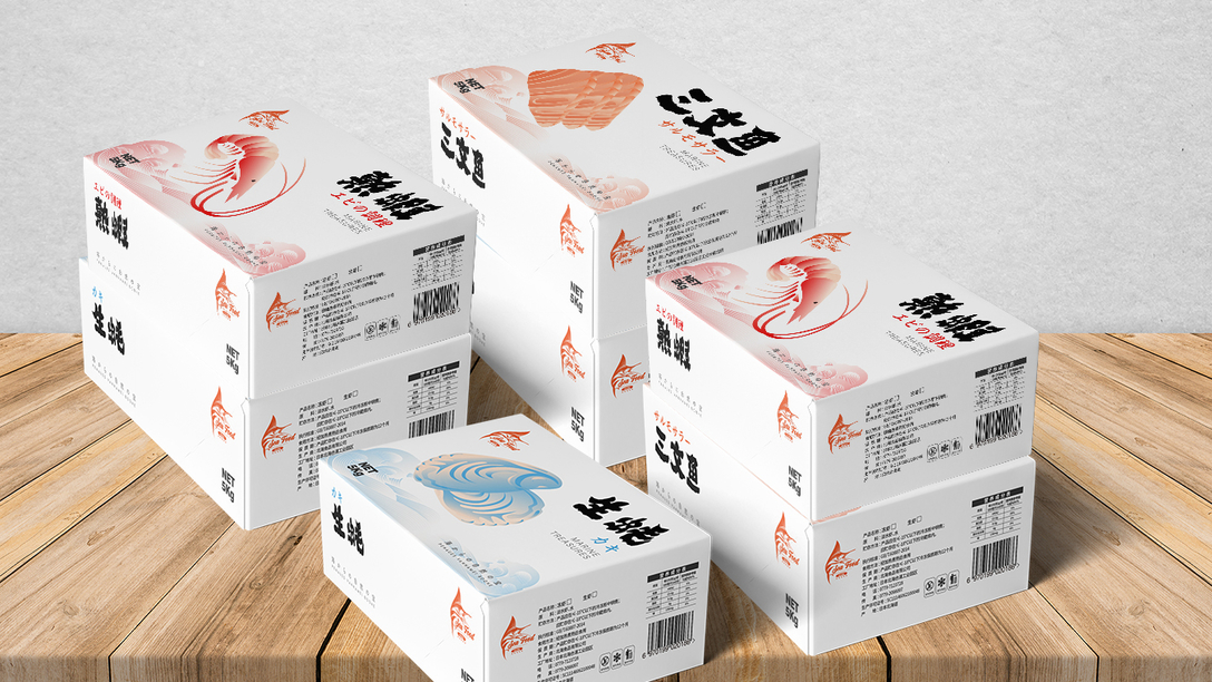  日式海产品系列包装设计｜摩尼视觉原创