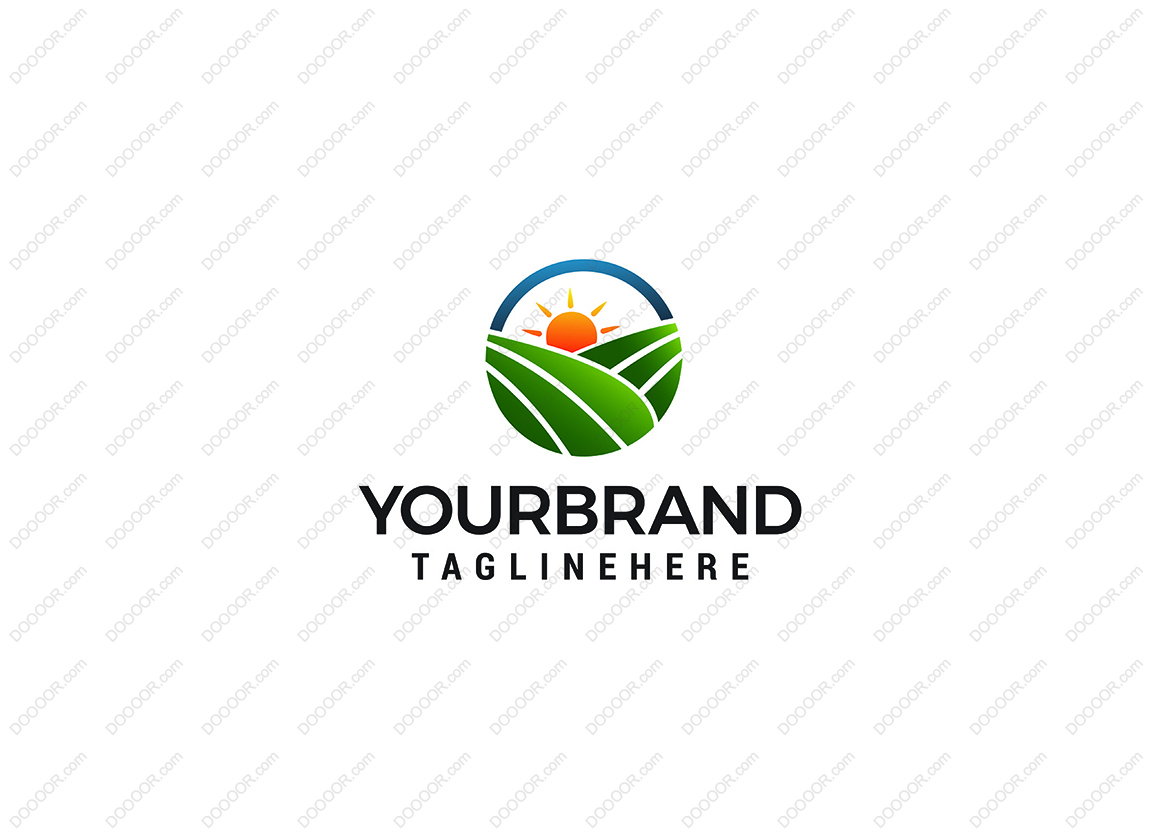 00956_现场太阳标志农场徽标设计概念模板矢量图.jpg