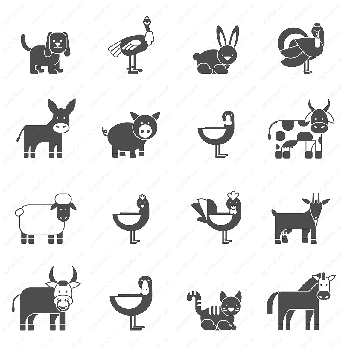 01503_家畜图标集卡通风格简洁插画矢量素材.jpg