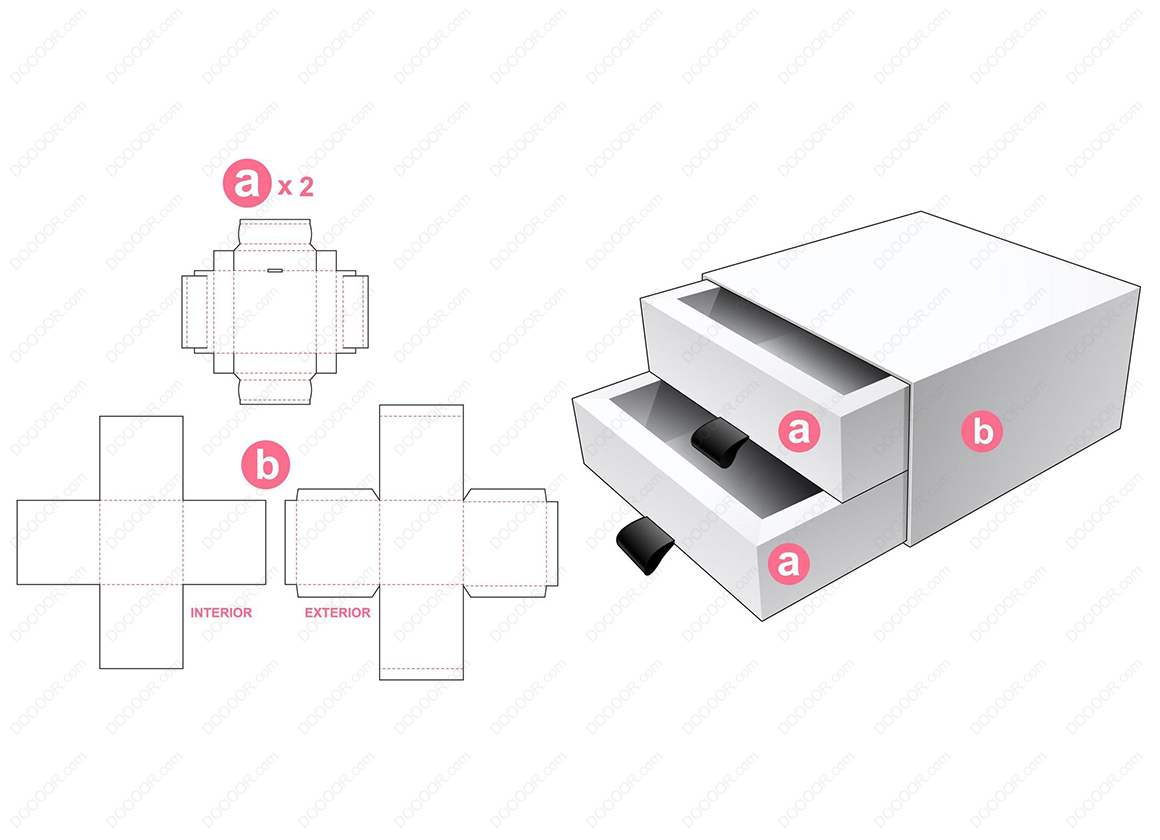 01292_2个带盖抽屉盒平面展示装配图矢量素材-DOOOOR.com.jpg