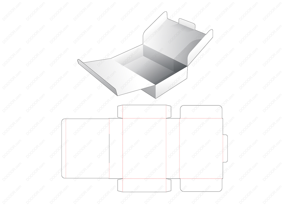 01302_2个翻转纸板蛋糕盒平面图立体展示图矢量素材-DOOOOR.com.jpg