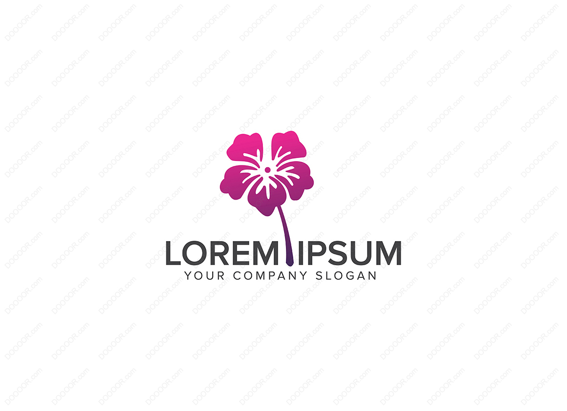 00844_花的标志化妆品和美容徽标LOGO设计概念模板-DOOOOR.com.jpg