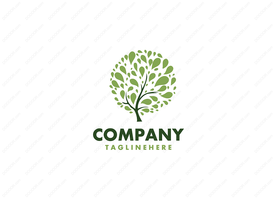 00856_矢量新鲜树健康徽标绿色清新树木LOGO素材-DOOOOR.com.jpg
