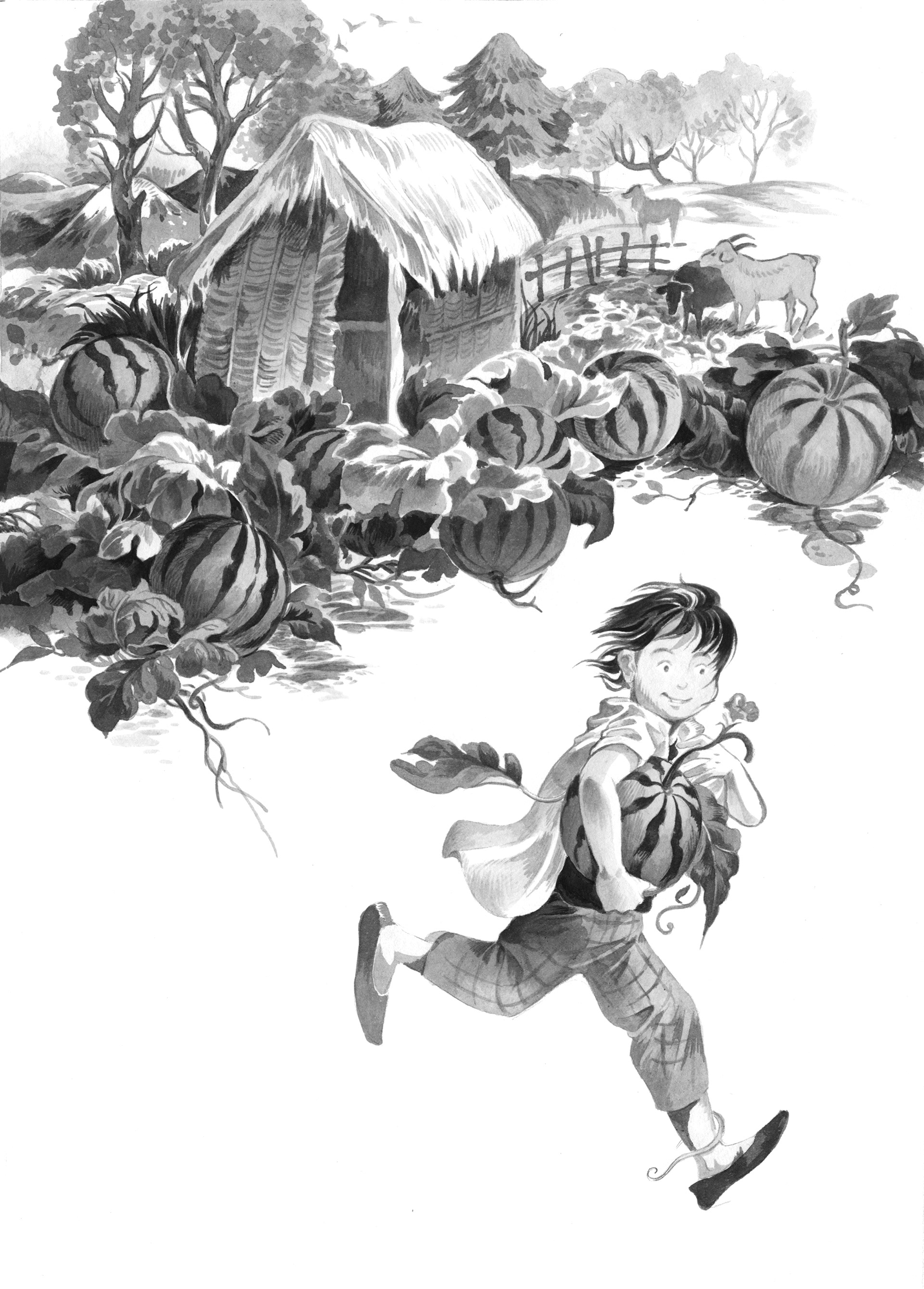黑白书艺术画插图水彩画-02.jpg