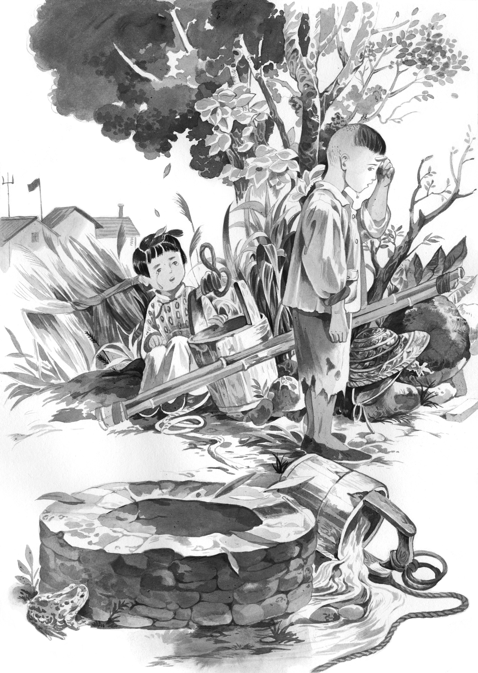 黑白书艺术画插图水彩画-03.jpg