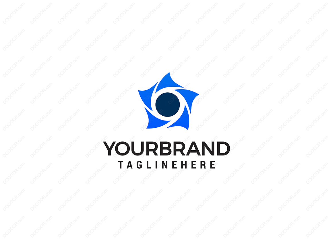 01111_明星自转徽标设计概念模板矢量图公司LOGO设计.jpg