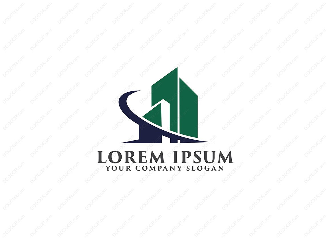 01176_建筑房地产和抵押徽标设计简洁LOGO设计.jpg